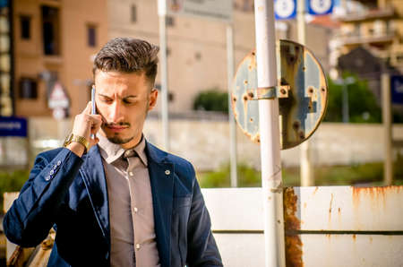 young man talking on the smartphone
