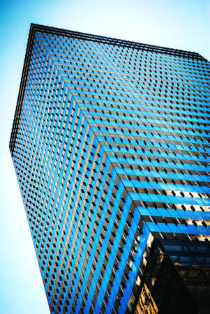 Glass skyscraper in New York Cityの写真素材