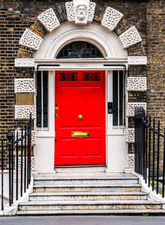 Bloomsbury door in London. England, United Kingdomの写真素材