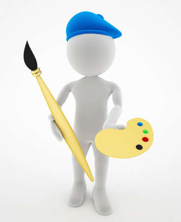 3d character painterの写真素材