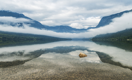 Bohinj lake, Sloveniaの写真素材