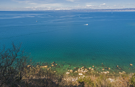 Strunjan cliff, Sloveniaの写真素材