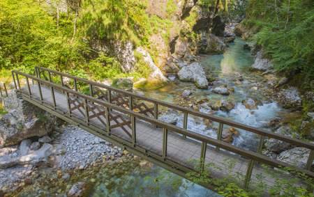 Tolmin gorge, Sloveniaの写真素材