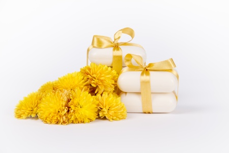 natural herbsl soap. SPA products の写真素材