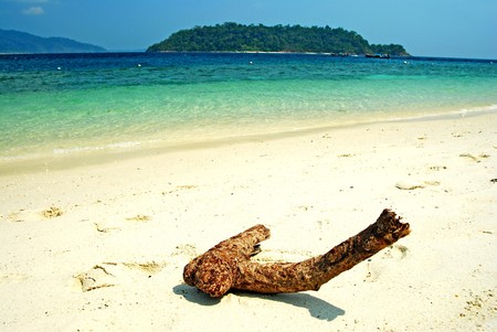 Sea sand sun beach for relax in holiday Thailandの写真素材