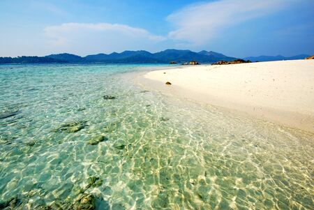 Sea sand sun beach for relax in holiday Thailandの写真素材