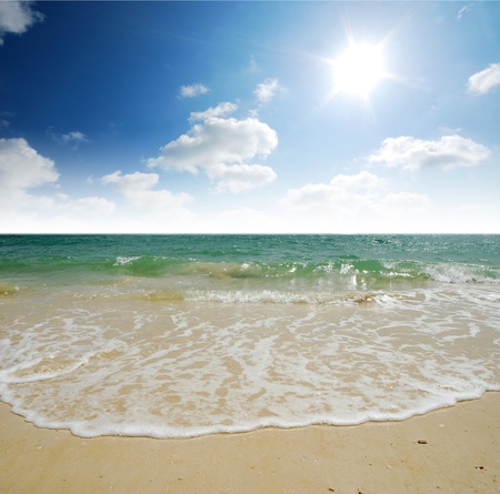 Island sea sand sun beach nature destination wallpaper and background for design at krabi in thailand の写真素材