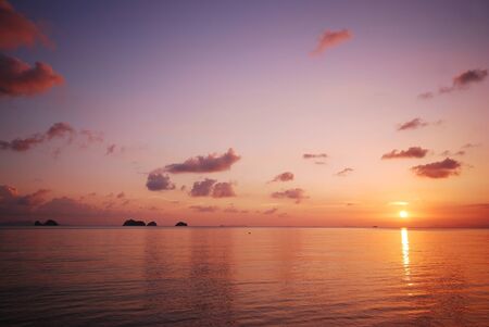 Sunset in Thailandの写真素材