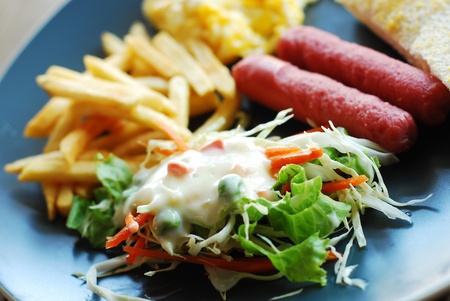 Green Salad food for breakfast  の写真素材