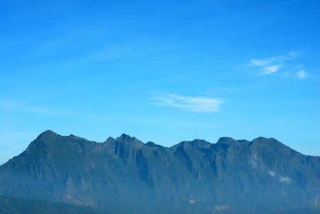 mountain blue sky landscape nature of thailandの写真素材