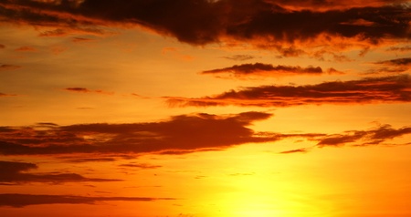 sunset in thailandの写真素材