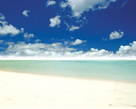 Sea sand sun beach for relax in holiday Thailand の写真素材