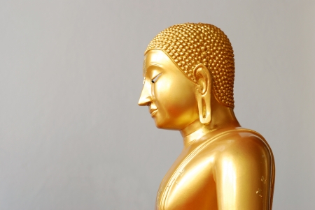 Gold Buddha in Ayutthayaの写真素材