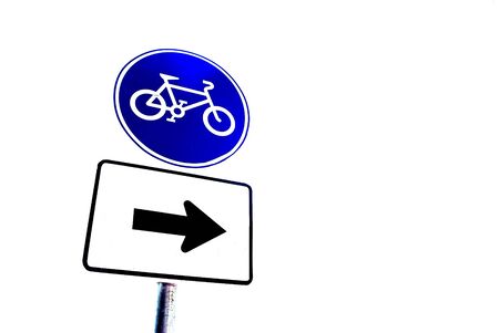 Signs for Bicycleの写真素材