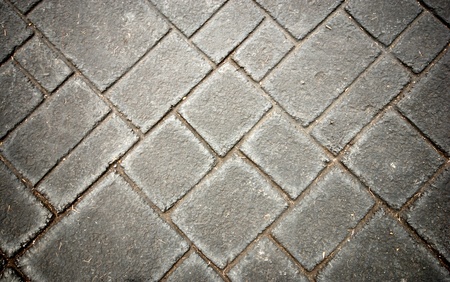 Grey Brick in the Groundの写真素材