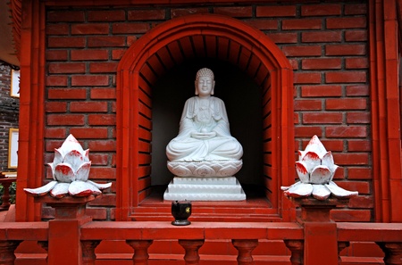 Tran Quoc pagoda in Hanoi, Vietnamの写真素材