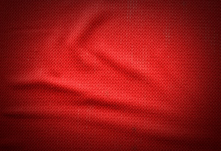 Red fabric background Crease old texture pattern for designの写真素材