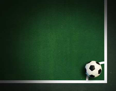 Soccer ball football sport for play game and for text and message designの写真素材