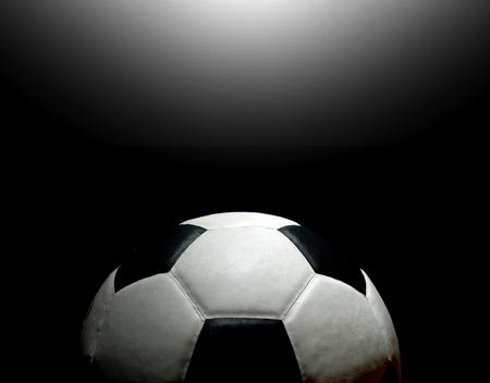 Soccer ball football sport for play game and for text and message designの写真素材