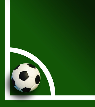 Soccer ball football sport for play game and for text and message designの写真素材