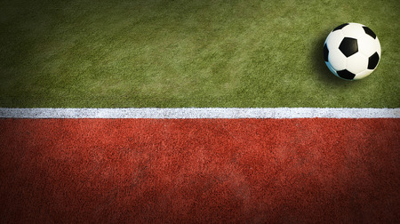 Soccer ball football sport for play game and for text and message designの写真素材