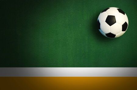 Soccer ball football sport for play game and for text and message designの写真素材