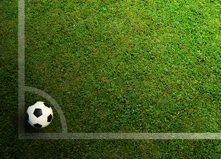 Soccer ball football sport for play game and for text and message designの写真素材