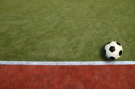Soccer ball football sport for play game and for text and message designの写真素材