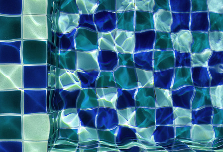 Swimming pool water background texture with space for text design