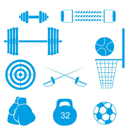 vector image of sports equipmentのイラスト素材