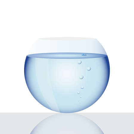 vector image of fish tank, illustrationのイラスト素材