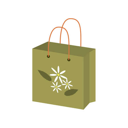 Eco-friendly paper packageのイラスト素材