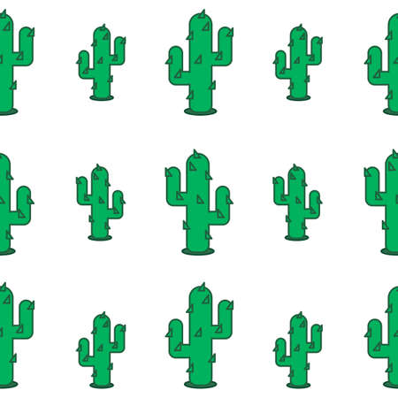cactus seamless pattern vector illustrationの写真素材