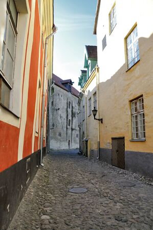Ancient street in Tallinの写真素材
