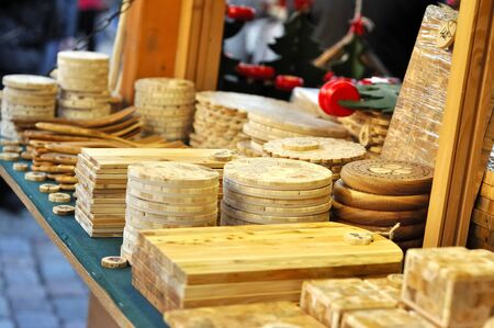 Christmas gifts at fair in Tallinnの写真素材
