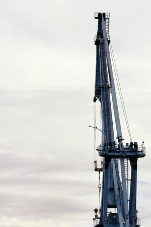 The crane for loading of freights on the ships
