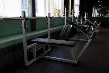 Old school gym interiorの写真素材