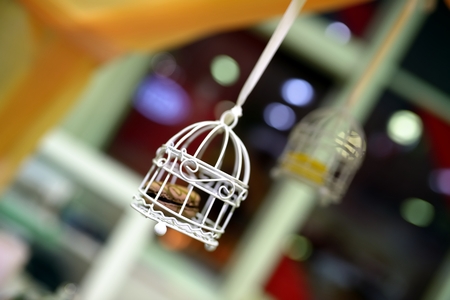 Decorative small cageの写真素材