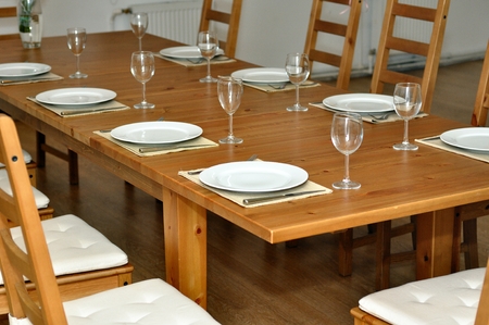 The served tableの写真素材