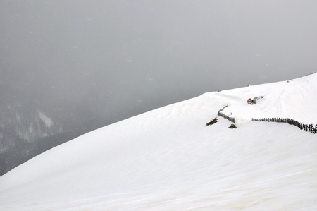 Winter mountain landscapeの写真素材