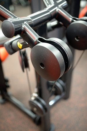 Detail of the sports exercise machine