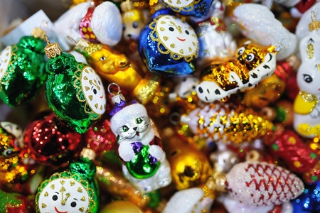 New Year toys on Christmas Fairの写真素材