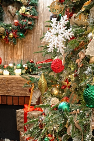 Christmas and New Year interiorの写真素材