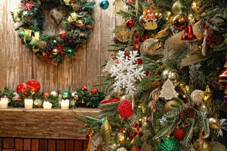 Christmas and New Year interiorの写真素材