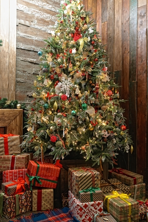 Christmas and New Year interiorの写真素材