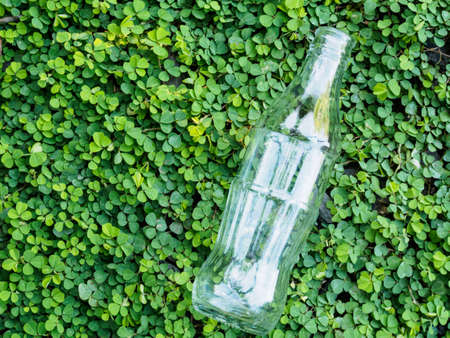 The bottle glass is trash for  reclycle