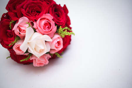 Wedding flower bouquet.Selective focus.の写真素材