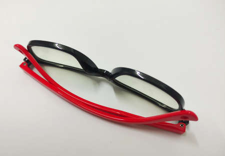 Spectacles isolated on white background. Suitable for business and professional background conceptの写真素材