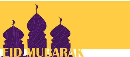 Eid Mubarak greeting beautiful card . Abstract beautiful Eid Mubarak Islamic background vectorのイラスト素材