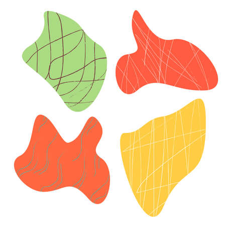 Set of background frames hand draw. Elements for disign.Vector stock.のイラスト素材